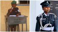 Nigerian lady who attended police secondary school as a child becomes police officer, posts throwback photo