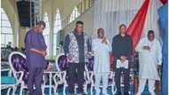 2023 presidency: Peter Obi, Pastor Adeboye, Bishop Oyedepo in serious prayer session, photos emerge