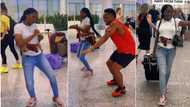 "Canada is the new UK": Nigerian lady gets visa after 12 years, dances at airport as she reunites with brother
