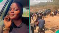 Lady stuck in Lokoja road while travelling mentions how much pure water was sold in traffic