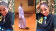 "You are so handsome": Lady who has feelings for Reverend father takes bold step in video