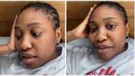 "It's N38,000": Lady living in Sidney begs friend to braid her hair, says she will carry it for long