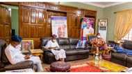 Tinubu finally wades in, reunites Oyetola, Aregbesola (photos)