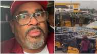 US gospel singer Byron Cage terrified after experiencing traffic in Lagos, says 'my insides are rattling'