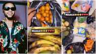 “My mama dey make me feel like babe”: Poco Lee shows off foodstuffs his mum sent to him, funny video trends