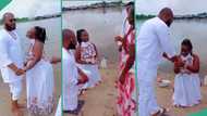 "This is really for better for worse": Video as Nigerian couple get married by riverside