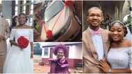 Woman cries uncontrollably as she presents car gift to brother & his bride, says he sacrificed for siblings