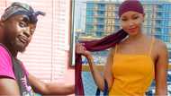 Your small head like agabalumo: Actor Ogbolor drags Huddah Monroe over her post on Nigerian men