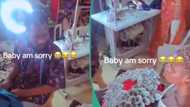 "I don't want you anymore": Drama as tailor rejects girlfriend's apology and money bouquet in video