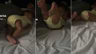 "Looks like something is pushing her": Mum shares video of baby raising her legs while sleeping, people react