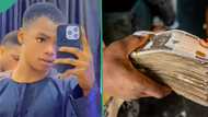 "I have N900k in my account": Young man lists his achievement in 2023, flaunts iPhone 14 Pro Max