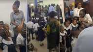 After Paying N25,000 for Excursion, Man Sees Baby Sister at Bank With Teachers, Video Goes Viral