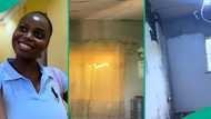 Nigerian lady transforms her father's old parlour with over N500,000, video leaves many in awe