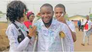 Man who lost one leg after he was hit by stray bullet during EndSARS protest graduates from school
