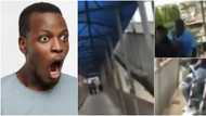 Wetin you no go see for Lagos: Video shows okada riders making use of pedestrian bridge to beat traffic