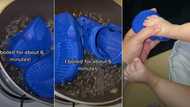 "It fits perfectly now": Mother boils daughter's oversized footwear in hot water, video stuns many