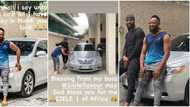 Singer Flavour massively comes through for his childhood friend, buys him a car