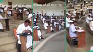 "On your own": Video shows reverend fathers writing examination, hall arrangement surprises netizens