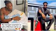 "Dey play": BBNaija's Neo gets PS5 gift from female manager as they celebrate 2nd anniversary, fans react