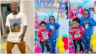 "Make dem try dey smile small": Portable shows off his kids as he throws birthday party for 1st son