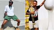 "You've been my wallpaper for over 90 days": Omah Lay reveals as he finally meets boxer Israel Adesanya