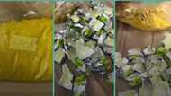 "They don't allow it abroad": Lady turns seasoning cubes into powder in video, packs it like spice
