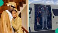 Juma Jux arrives Zanzibar for TRACE Awards with wife Priscilla Ojo, fans gush as video trends