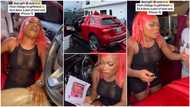 Man buys lady brand new Mercedes Benz GLE, iPhone 15, plot of land, she screams in public