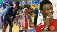 Snaps of John Mikel and Sir Alex Ferguson at 2024 UCL trends, fans react: "Has he forgiven you?"