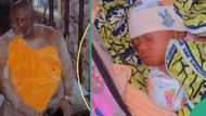 Nigerian couple expresses their happiness for their first child after 20 years of marriage