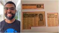 Happy parents frame newspaper's publication announcing their son got job with Microsoft, many react