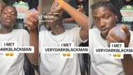 "You will learn the hard way": Man holds pure water to mimic VeryDarkMan in funny video, people react