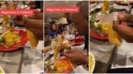 "Correct guy": Nigerian man storms restaurant abroad with pepper in his pocket, sprinkles it on food in video