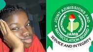 2025 UTME: Heartbroken female student rejects JAMB score, says it's not hers, people react