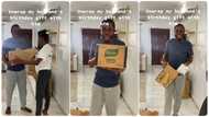 Wife packages boxers and socks on Knorr packet to boyfriend on his birthday, He Reacts in Video