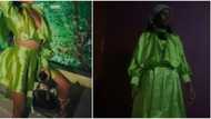 Hot girl to cele garment: Lady cries out on Twitter as tailor sews Mummy G.O version of mini skirt and top