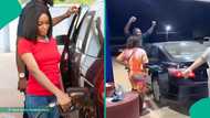 Man overjoyed as wife buys him full tank at filling station, creates scene in trending video