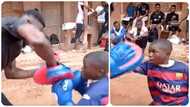 Little Nigerian boy becomes internet sensation after displaying incredible boxing skills (video)