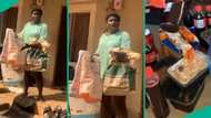 Student intentionally carries bags to convocation ceremony to pack food, drinks, funny video trends