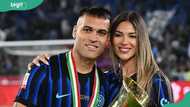 Agustina Gandolfo cheered on husband Lautaro Martínez as he captained Argentina's World Cup final