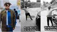 Buju's dad throws hands in the air like a happy kid as singer gifts him car for birthday, video melts hearts