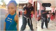 Nigerian lady shares video of dad demonstrating amazing kung fu skill, warns men not to mess with her heart