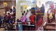 Man escapes being mobbed as lady and her family members disrupt his new wedding to her 'bestie,' video emerges