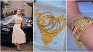 "See person life savings inside one small box": Fans go gaga as Regina Daniels Flaunts N10m Gold jewel set