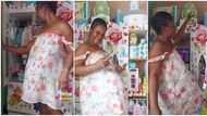 "This is beautiful": Heavily pregnant Nigerian lady shows off her baby things with joy in cute video