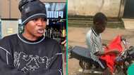 Moment lady quickly took action after observing okada rider who carried her on bike