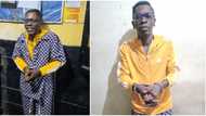 Shatta Wale arrested, full of smiles as he is handcuffed by police