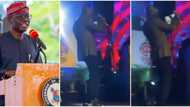 It's not focusing: Hilarious reactions as video shows Governor Sanwo-Olu doing focus dance on stage