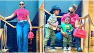 "It gave teenager vibes": Regina Daniels gushes, drops photos as son styles her from head to toe