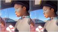 Baby frowns as lady tries to play with her with funny faces, viral video makes many laugh